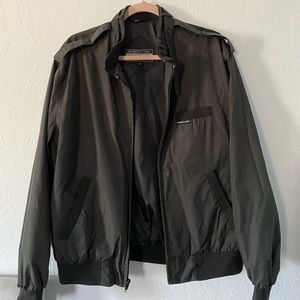 SOLD Vintage MEMBERSONLY Mens Medium Black Racer